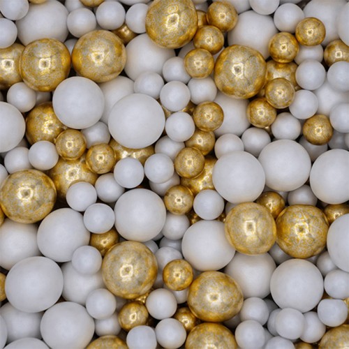 Mix Pérolas Dourado e Branco